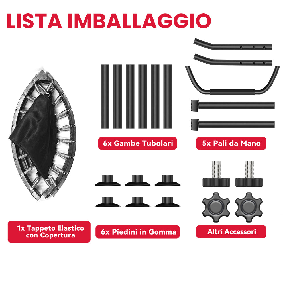 Trampolino Pieghevole da 40 Pollici