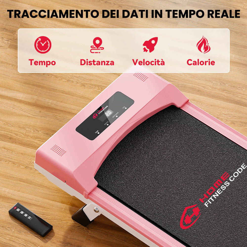 Tapis Roulant C1, Velocità 1-10KM/H, 5% Inclinazione Manuale