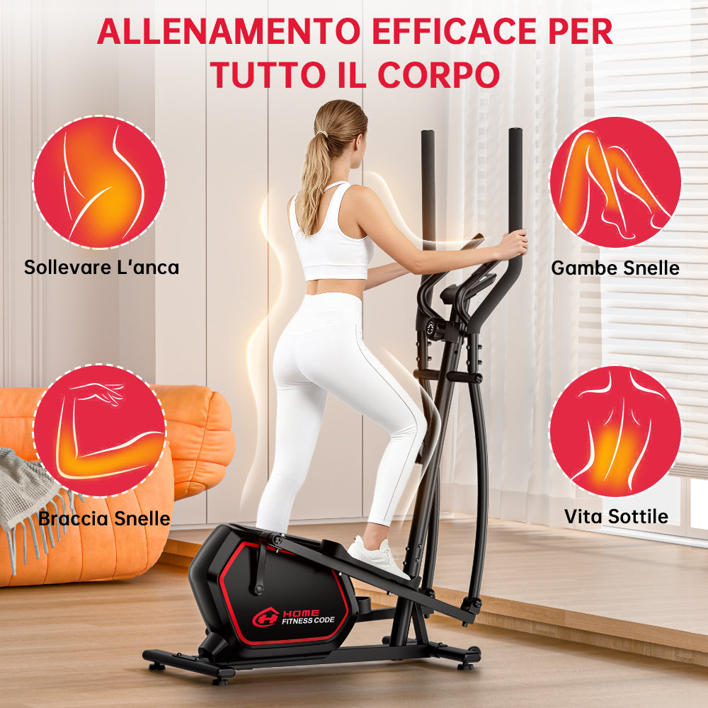 Macchina Ellittica E200, Resistenza Magnetica a 16 Livelli