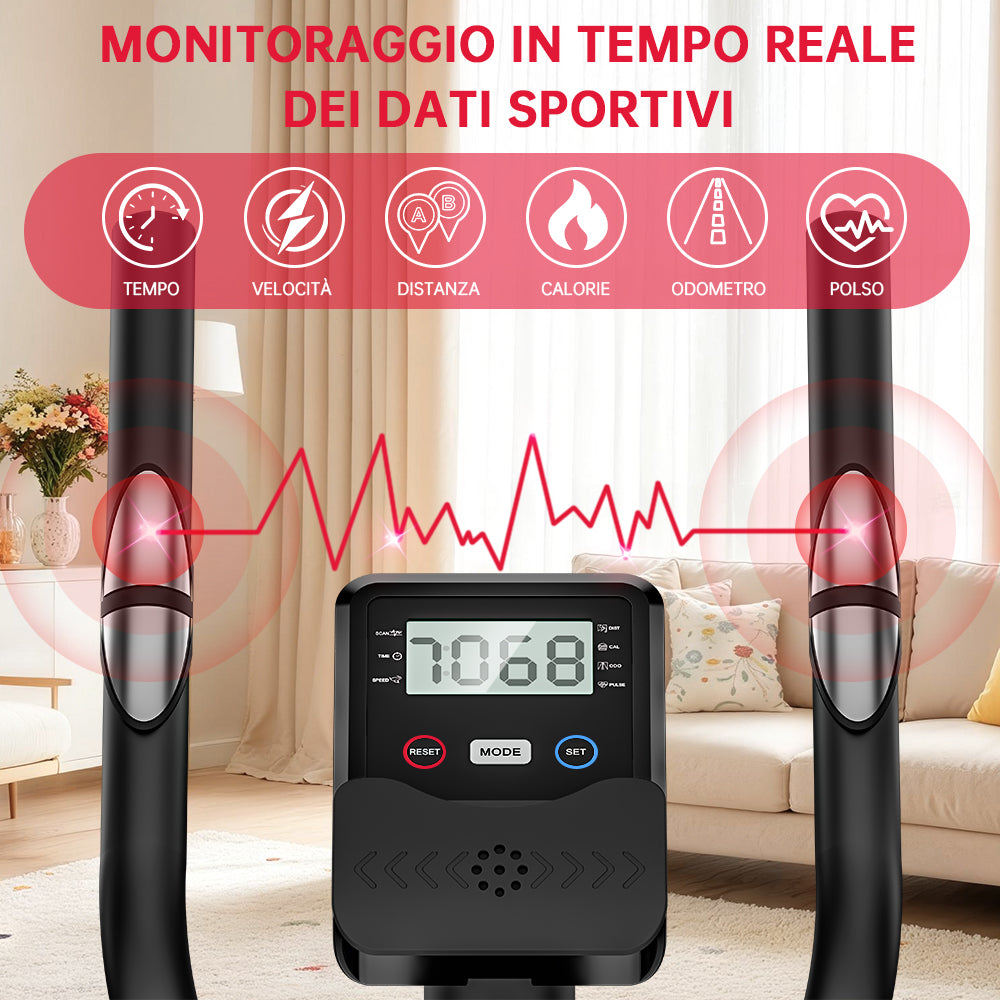 Macchina Ellittica E200, Resistenza Magnetica a 16 Livelli