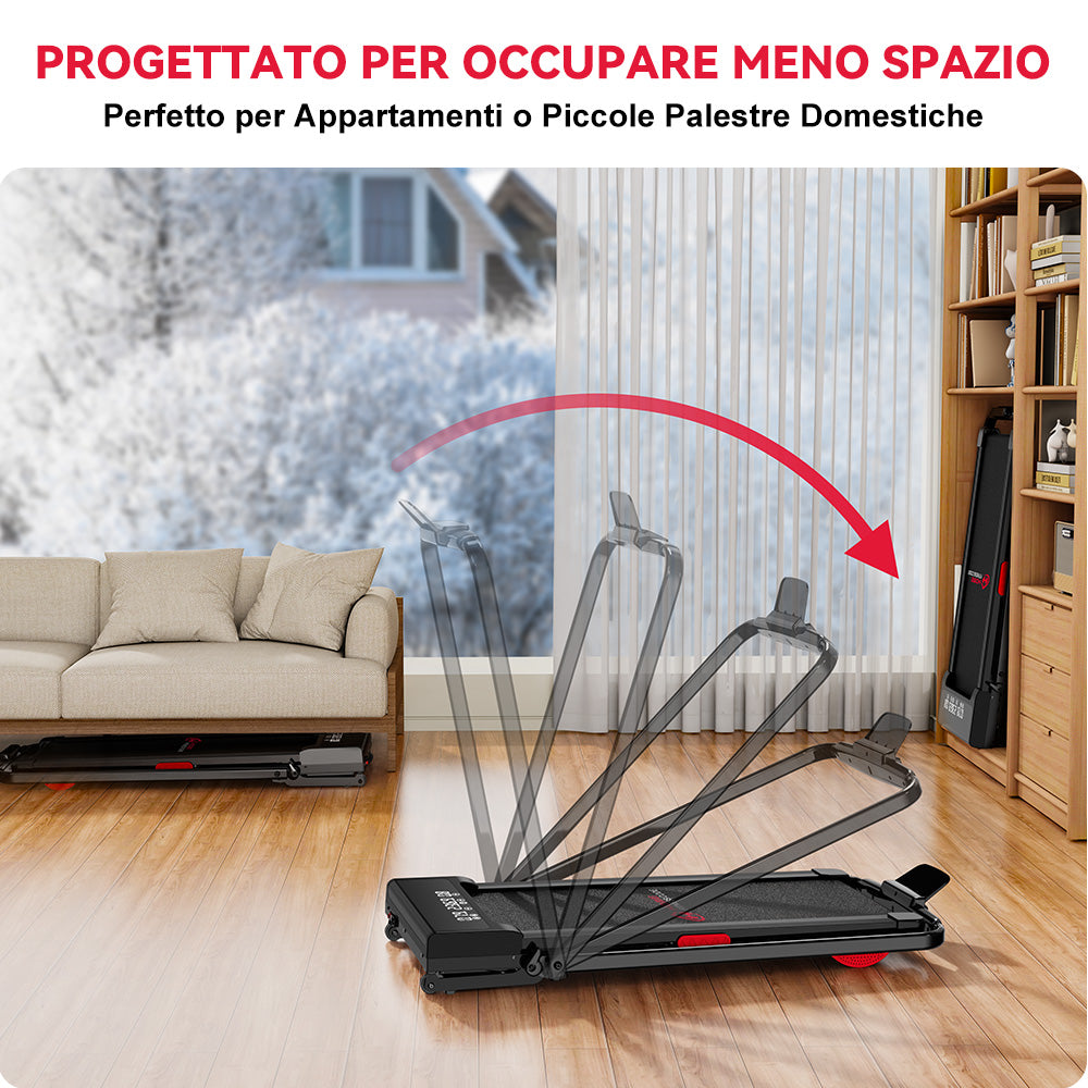 Tapis Roulant Y3 con Motore Brushless, Inclinazione Automatica del 12%