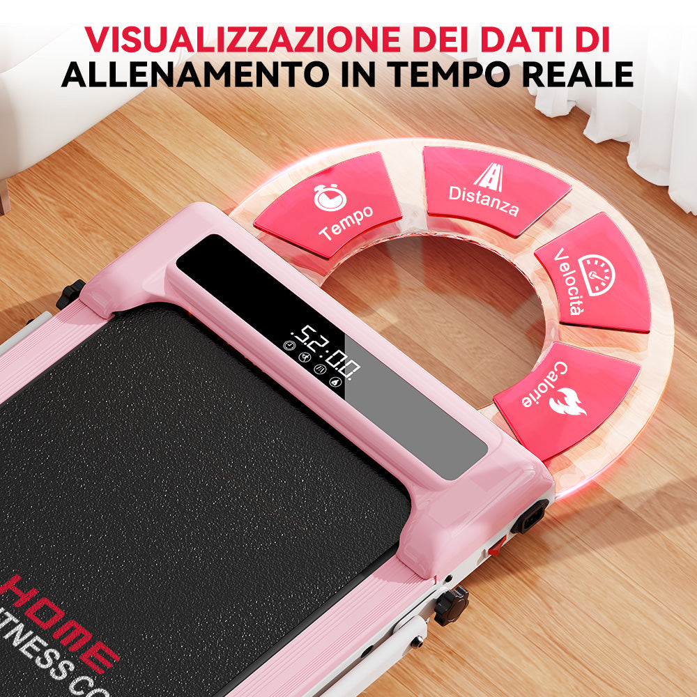 Tapis Roulant Z3 con Motore senza Spazzole, Velocità 1-6KM/H, 5% Inclinazione Manuale