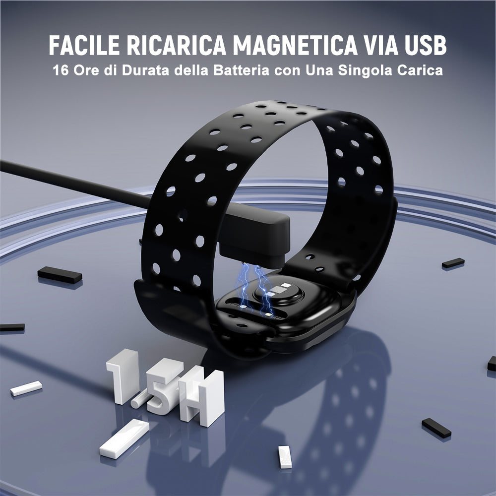 Fascia Cardiofrequenzimetro, Bluetooth 5.0/ANT+, Impermeabile IP67