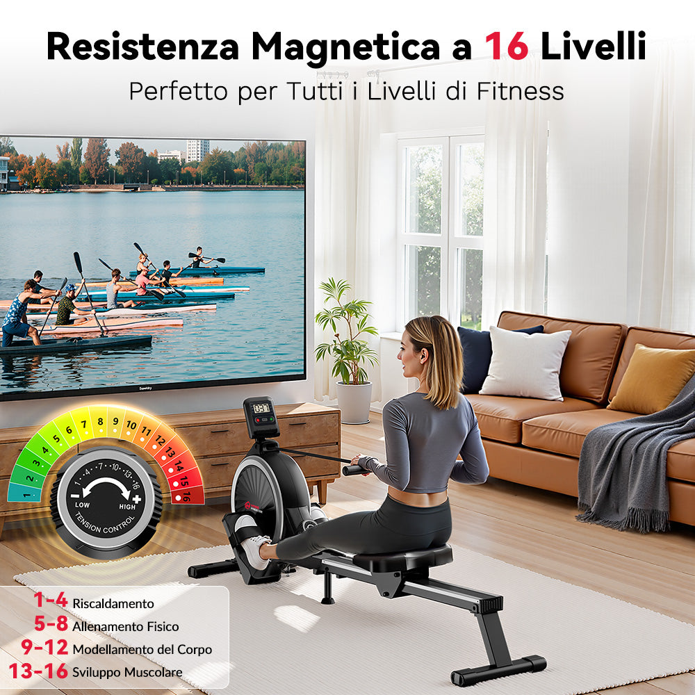Vogatore Magnetico, 16 Livelli di Resistenza