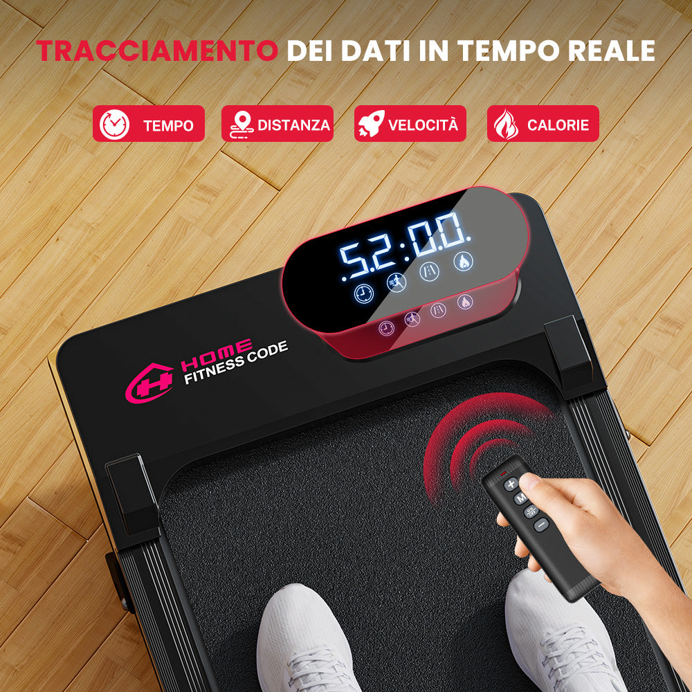 Tapis Roulant T7, Velocità 1-6KM/H, 5% Inclinazione Manuale