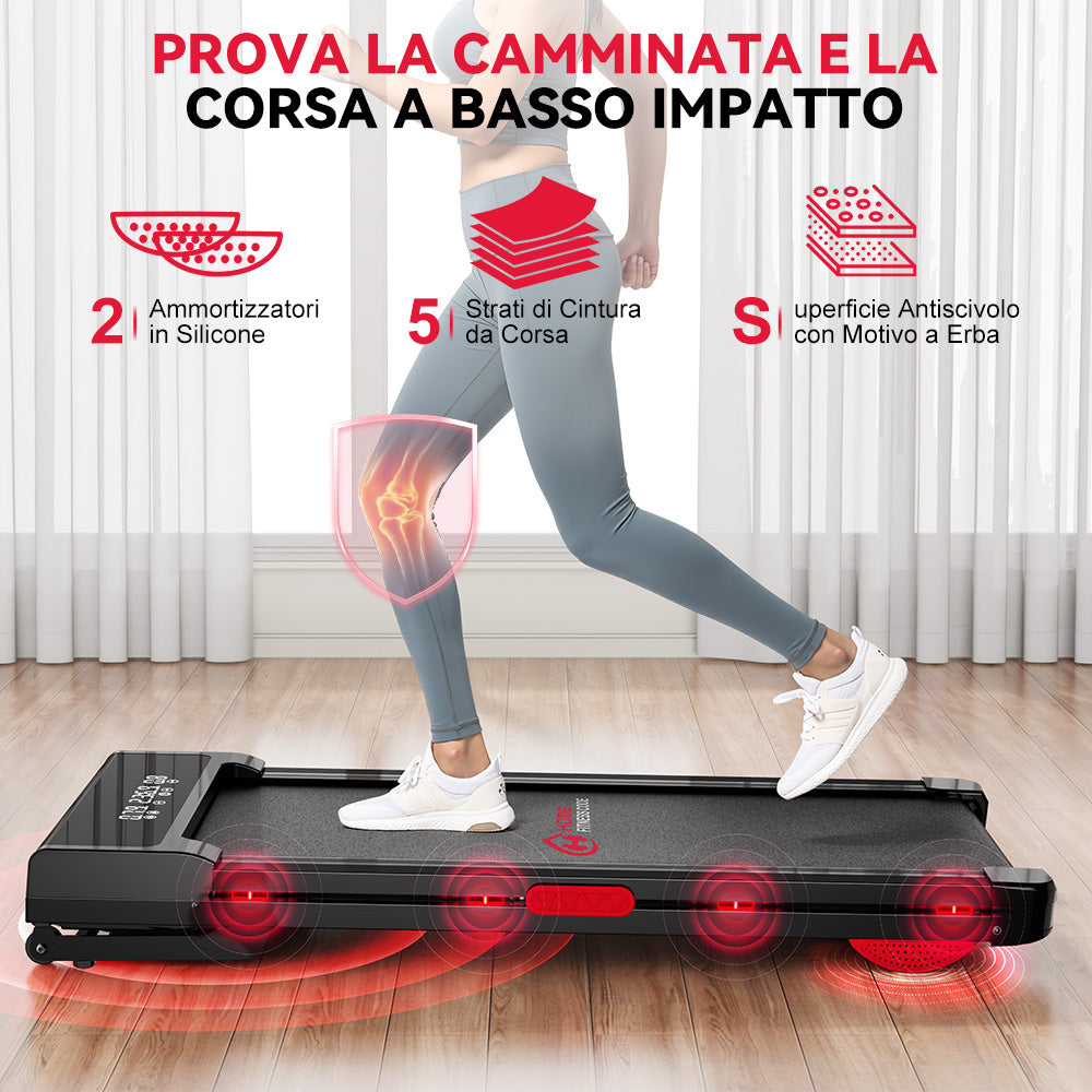 Tapis Roulant Y3 con Motore Brushless, Inclinazione Automatica del 12%