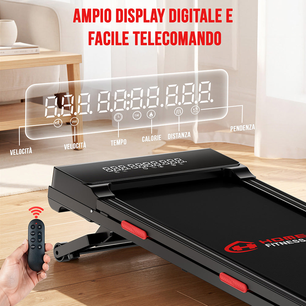 Tapis Roulant Y5 con Motore Brushless, 0%-15% Inclinazione Automatica