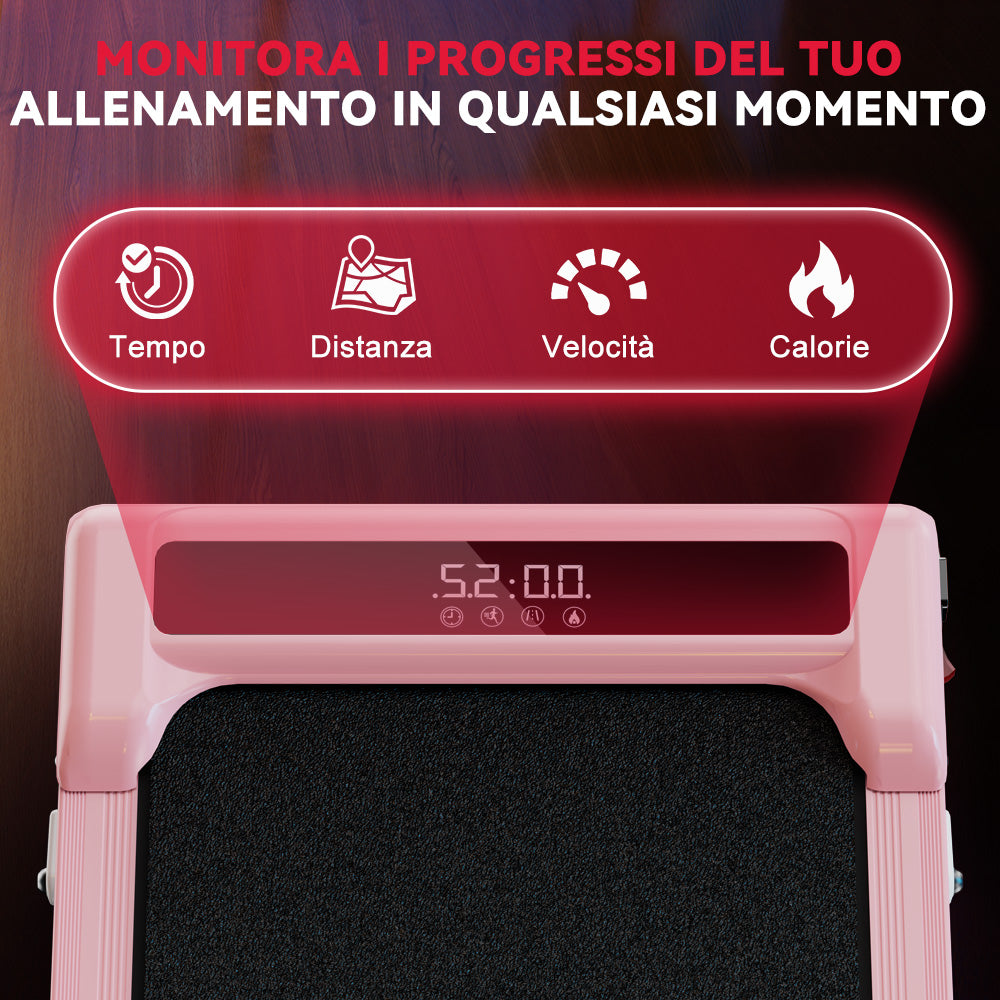 Tapis Roulant Z3 con Motore senza Spazzole, Velocità 1-6KM/H, 5% Inclinazione Manuale