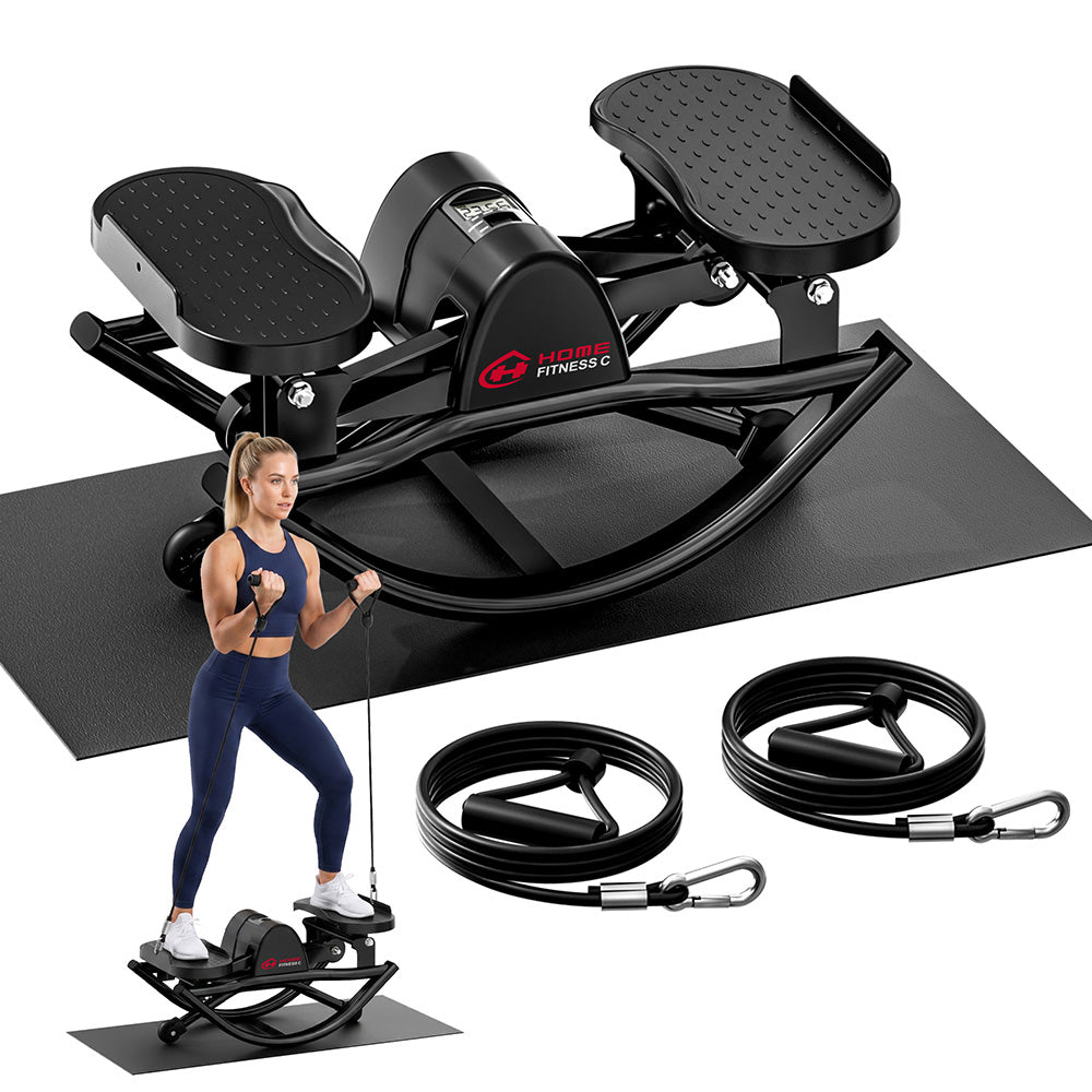 Stepper a Forma di U con Bande Elastiche e Tappetino Antiscivolo