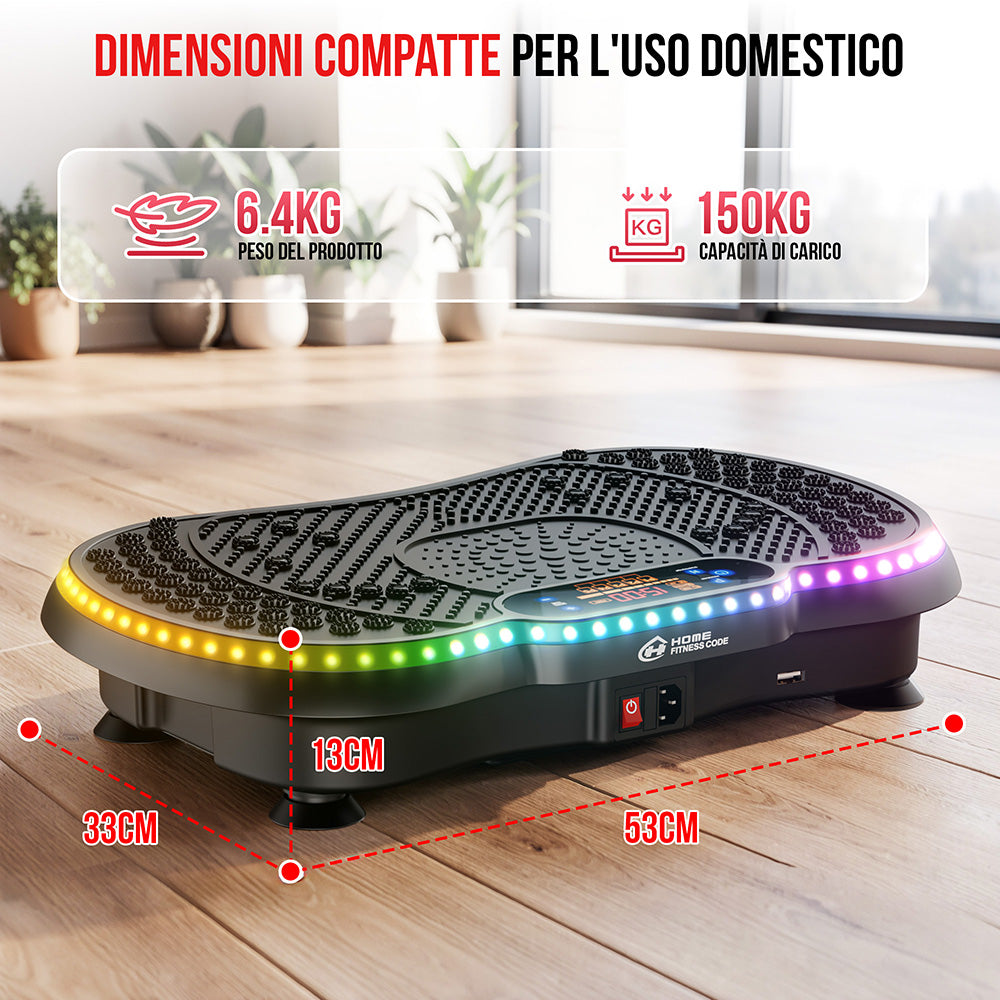 Pedana Vibrante C1, con Illuminazione a LED