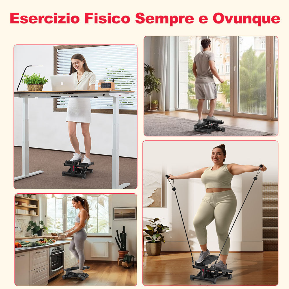 Mini Stepper Idraulico con Bande di Resistenza