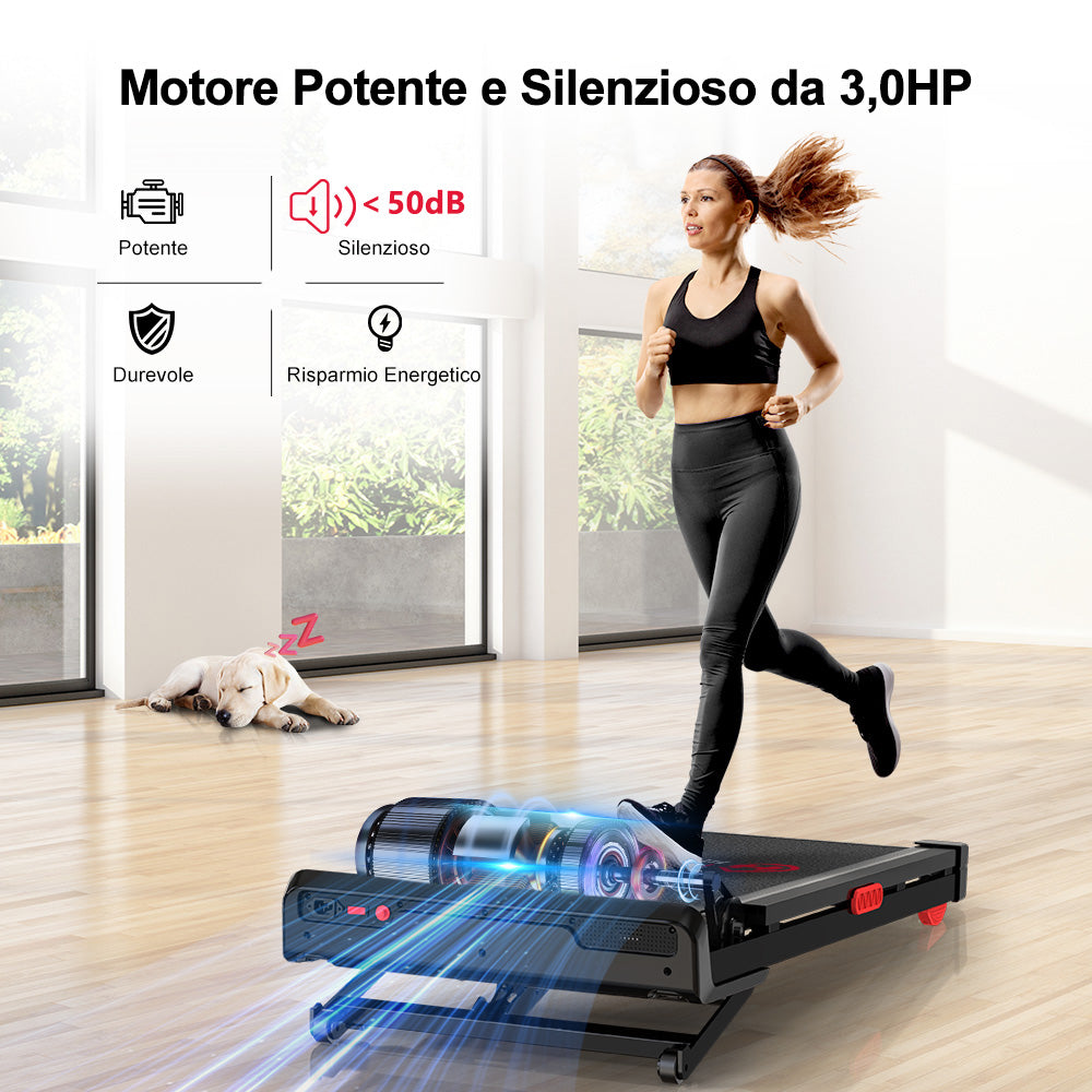 Tapis Roulant Y1 con Inclinazione Automatica 0-12%, Velocità 1-10KM/H