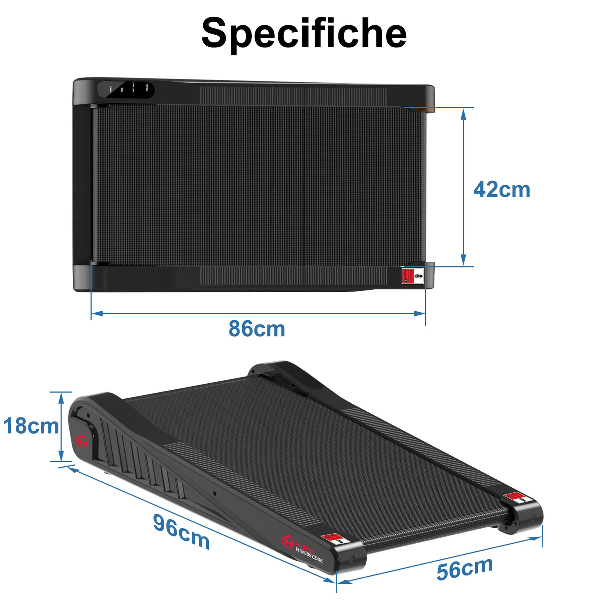 Tapis Roulant F521, Velocità 1-6KM/H, 5% Inclinazione Fissa