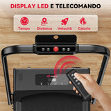 Tapis Roulant C1, Velocità 1-10KM/H, 5% Inclinazione Manuale