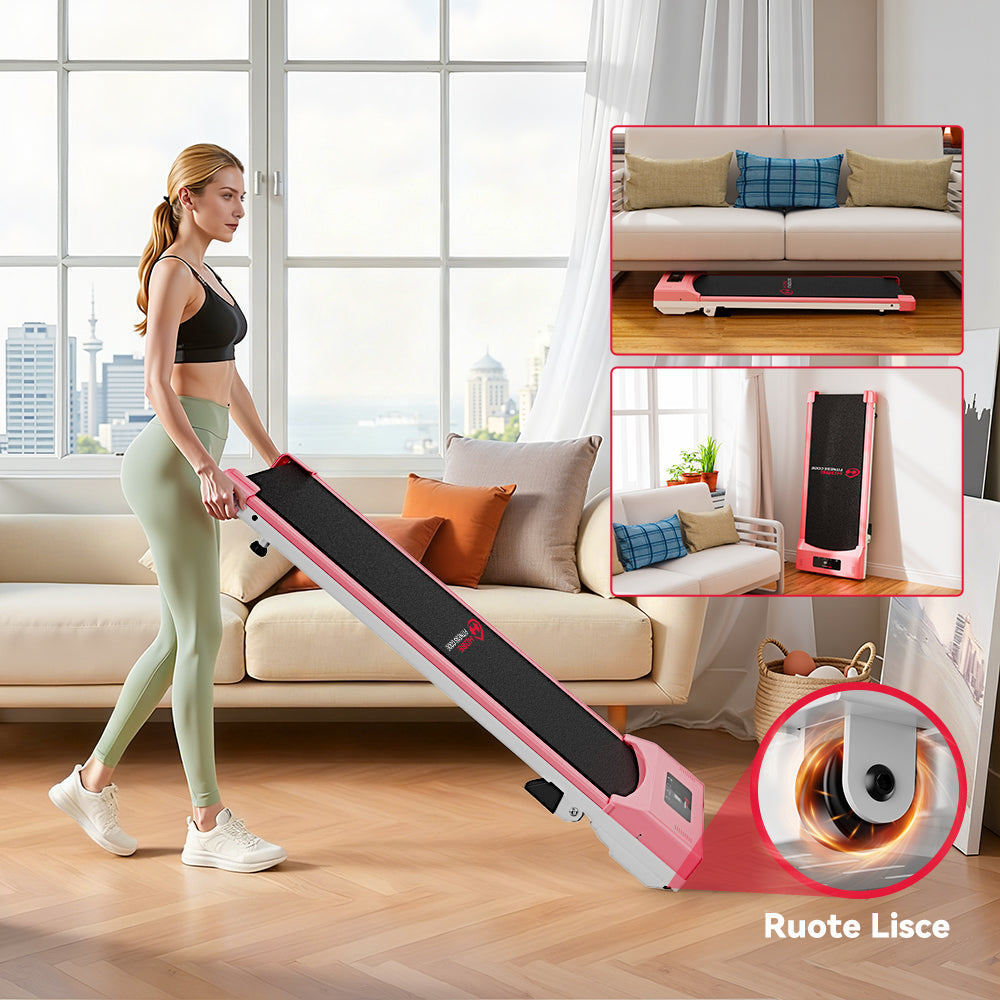 Tapis Roulant C1, Velocità 1-10KM/H, 5% Inclinazione Manuale