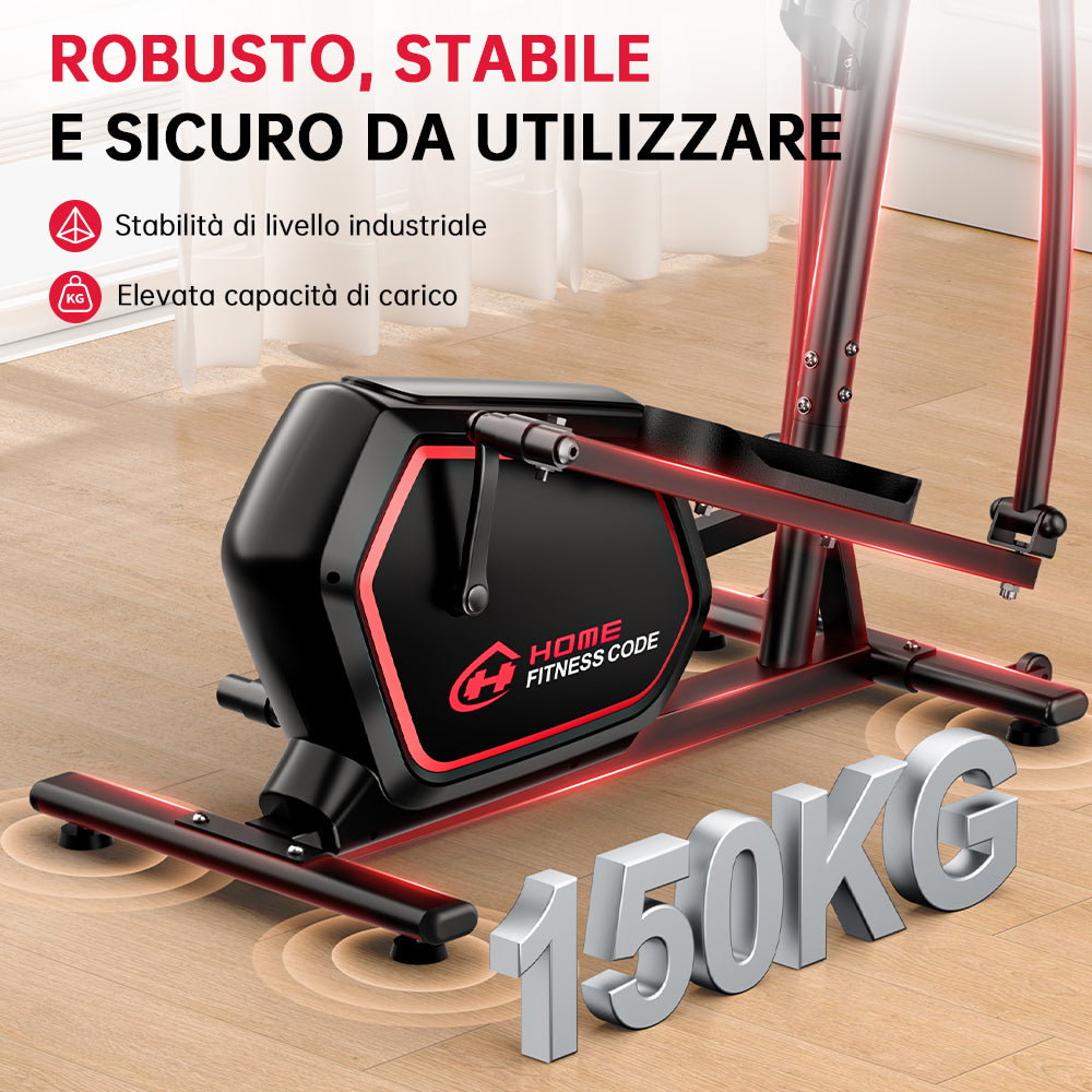 Macchina Ellittica E200, Resistenza Magnetica a 16 Livelli