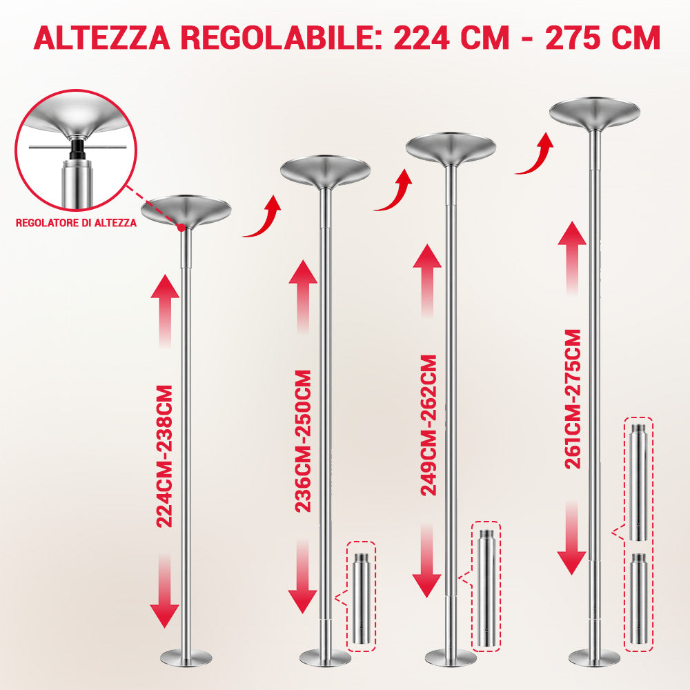 Palo da Pole Dance Regolabile in Altezza
