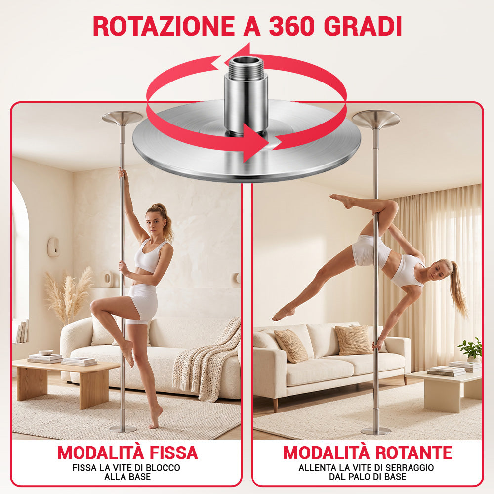 Palo da Pole Dance Regolabile in Altezza
