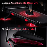 Tapis Roulant Pieghevole Q5 con Inclinazione, Motore Brushless, Velocità 1-12KM/H