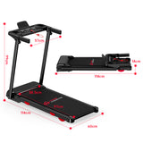 Tapis Roulant Pieghevole Q5 con Inclinazione, Motore Brushless, Velocità 1-12KM/H