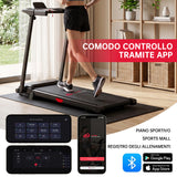 Tapis Roulant Pieghevole Q5 con Inclinazione, Motore Brushless, Velocità 1-12KM/H