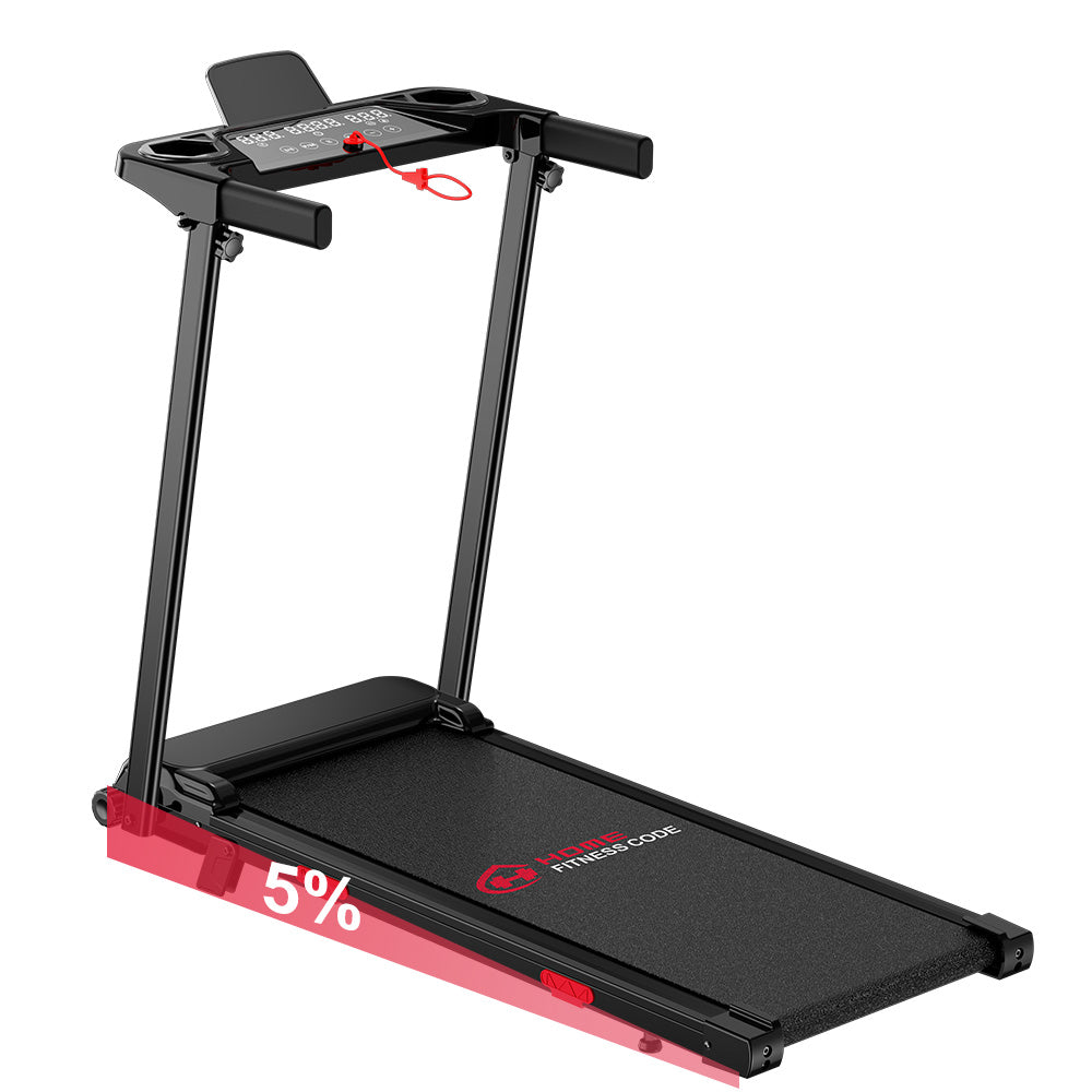 Tapis Roulant Pieghevole Q5 con Inclinazione, Motore Brushless, Velocità 1-12KM/H