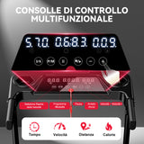 Tapis Roulant Pieghevole Q5 con Inclinazione, Motore Brushless, Velocità 1-12KM/H
