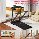Tapis Roulant Pieghevole Q5 con Inclinazione, Motore Brushless, Velocità 1-12KM/H