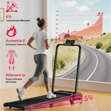 Tapis Roulant T7, Velocità 1-6KM/H, 5% Inclinazione Manuale