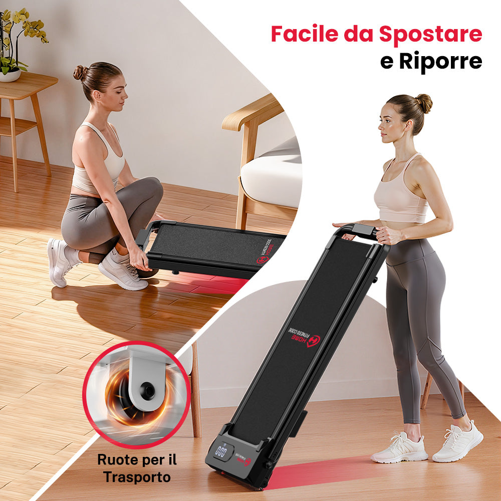 Tapis Roulant T7, Velocità 1-6KM/H, 5% Inclinazione Manuale