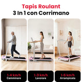 Tapis Roulant T7, Velocità 1-6KM/H, 5% Inclinazione Manuale