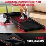 Tapis Roulant Y5 con Motore Brushless, 0%-15% Inclinazione Automatica