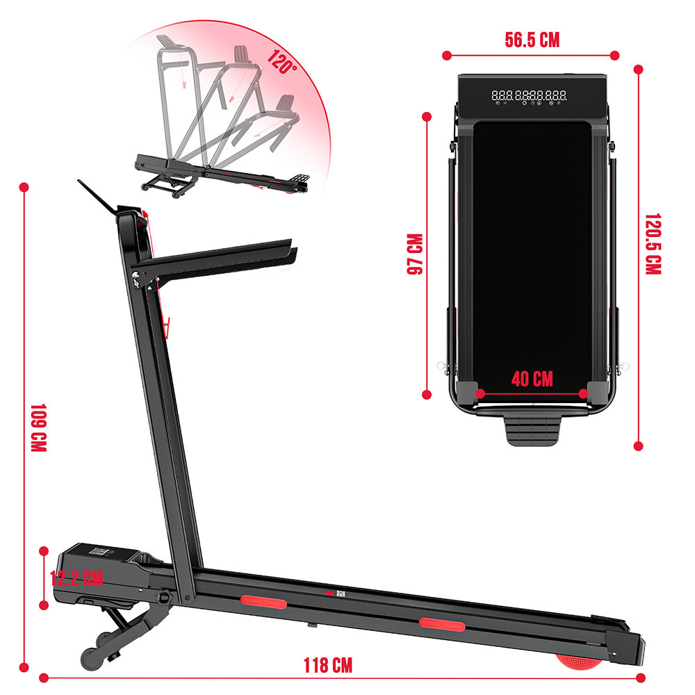 Tapis Roulant Y5 con Motore Brushless, 0%-15% Inclinazione Automatica