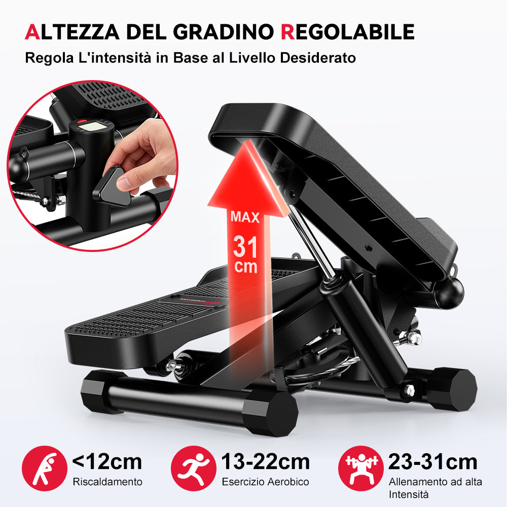 Mini Stepper Idraulico con Bande di Resistenza