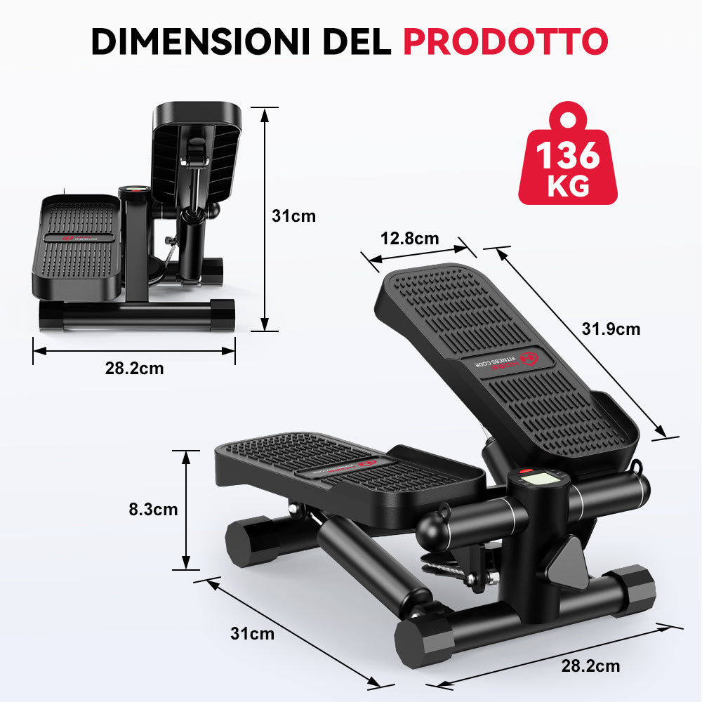 Mini Stepper Idraulico con Bande di Resistenza