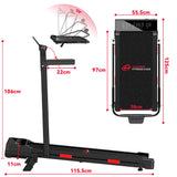 Tapis Roulant Pieghevole Q2 Pro con 5% Inclinazione Manuale, Velocità 1-10 km/h (Nuova Versione)