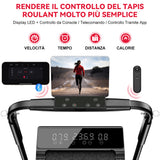 Tapis Roulant Pieghevole Q2 Pro con 5% Inclinazione Manuale, Velocità 1-10 km/h (Nuova Versione)
