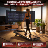 Tapis Roulant Pieghevole Q2 Pro con 5% Inclinazione Manuale, Velocità 1-10 km/h (Nuova Versione)