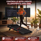 Tapis Roulant Q2 Pro con 5% Inclinazione Manuale, Velocità 1-10 km/h (Nuova Versione)