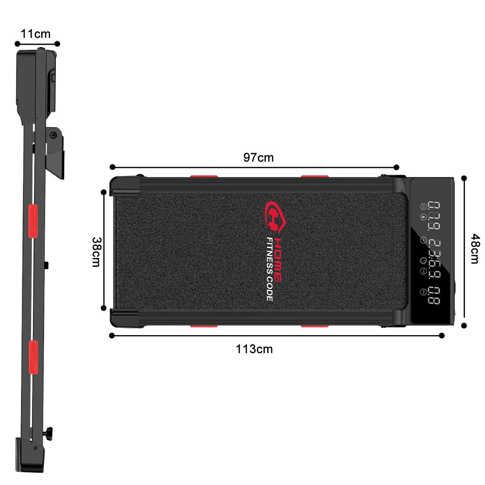 Tapis Roulant Q2 Pro con 5% Inclinazione Manuale, Velocità 1-10 km/h (Nuova Versione)
