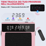Tapis Roulant Q2 Pro con 5% Inclinazione Manuale, Velocità 1-10 km/h (Nuova Versione)