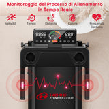 Tapis Roulant Pieghevole Q8, 1-12 KM/H, Inclinazione Manuale del 5%