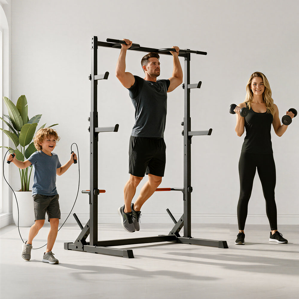 Mezzo Rack per Squat con Barra per Trazioni