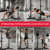 Mezzo Rack per Squat con Barra per Trazioni
