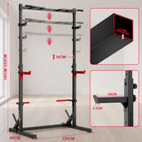 Mezzo Rack per Squat con Barra per Trazioni