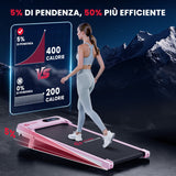 Tapis Roulant T7, Velocità 1-6KM/H, 5% Inclinazione Manuale
