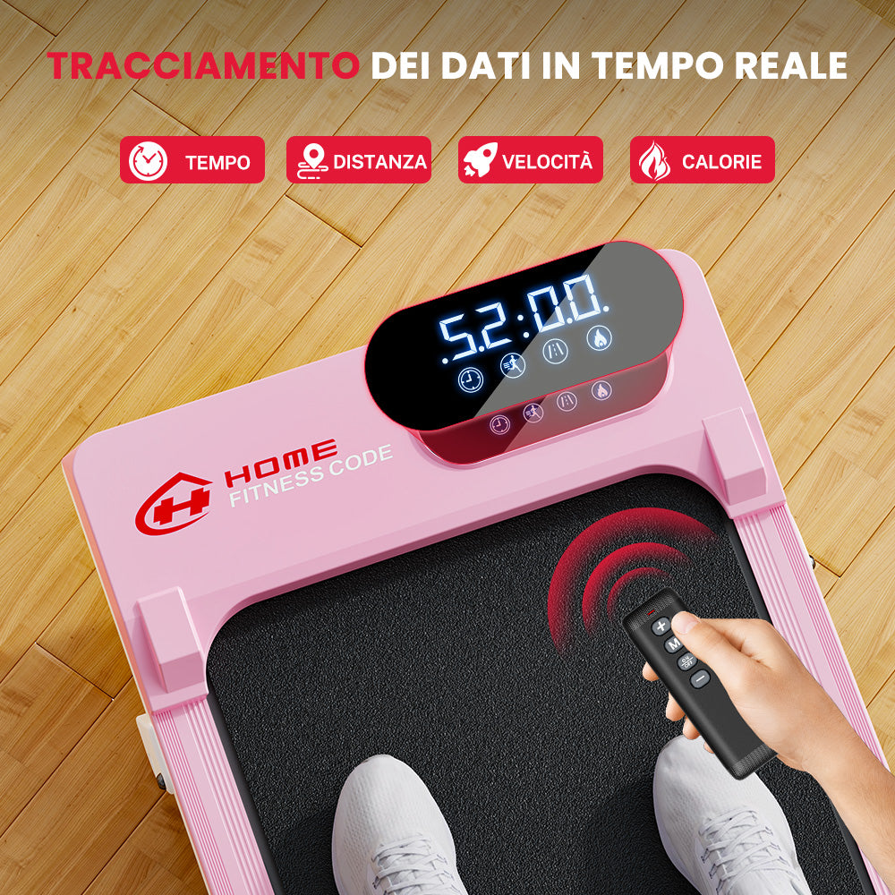 Tapis Roulant T7, Velocità 1-6KM/H, 5% Inclinazione Manuale