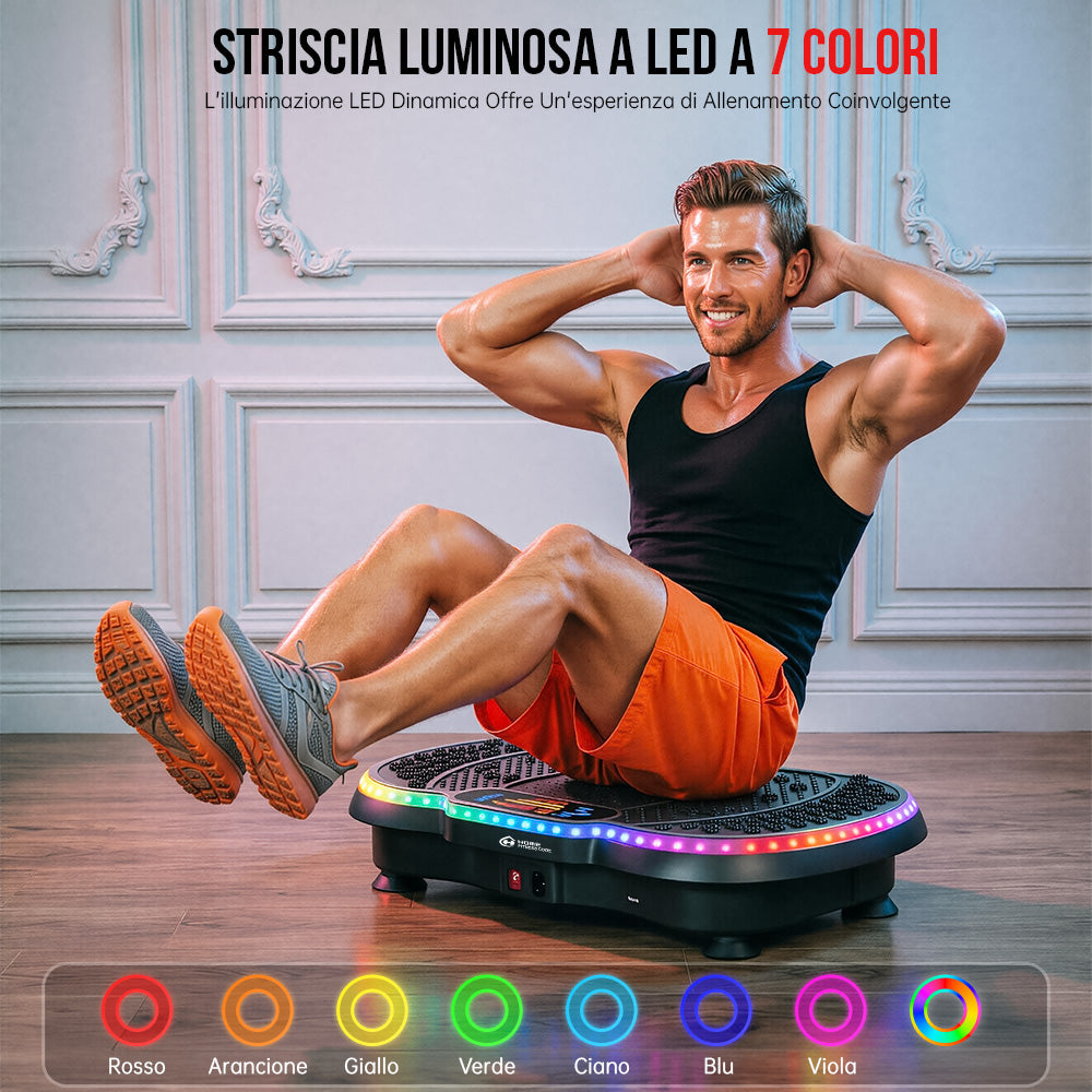Pedana Vibrante C1, con Illuminazione a LED