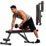 Panca da Allenamento Pieghevole B1, Schienale Regolabile