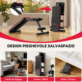 Panca da Allenamento Pieghevole B1, Schienale Regolabile